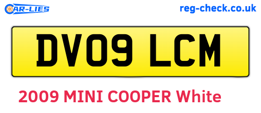 DV09LCM are the vehicle registration plates.