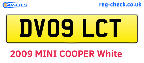 DV09LCT are the vehicle registration plates.
