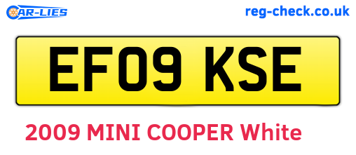 EF09KSE are the vehicle registration plates.