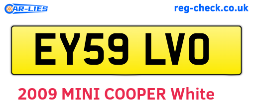 EY59LVO are the vehicle registration plates.