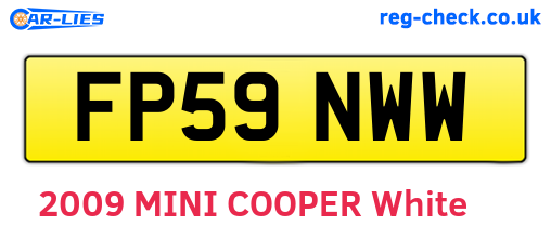 FP59NWW are the vehicle registration plates.