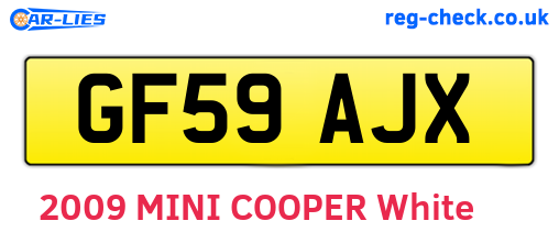 GF59AJX are the vehicle registration plates.
