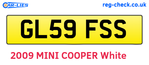 GL59FSS are the vehicle registration plates.