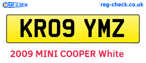 KR09YMZ are the vehicle registration plates.