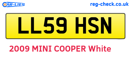 LL59HSN are the vehicle registration plates.