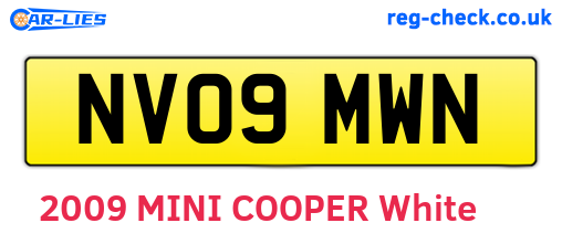NV09MWN are the vehicle registration plates.