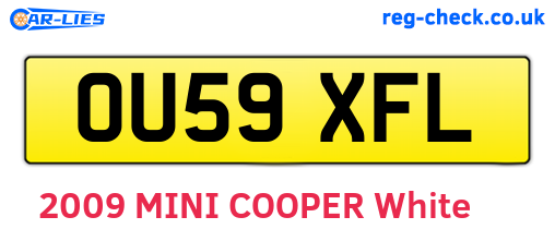 OU59XFL are the vehicle registration plates.