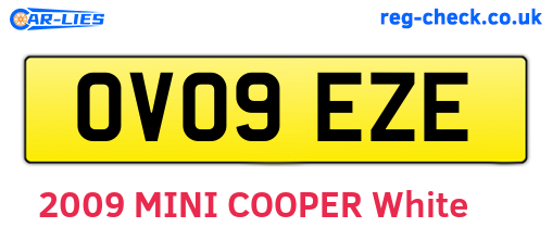 OV09EZE are the vehicle registration plates.
