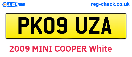 PK09UZA are the vehicle registration plates.