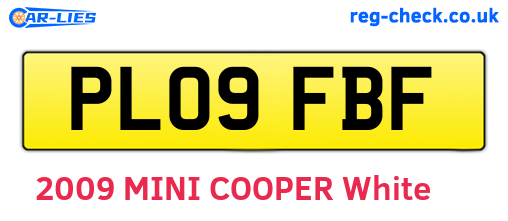 PL09FBF are the vehicle registration plates.