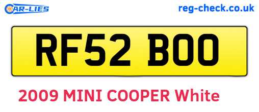 RF52BOO are the vehicle registration plates.