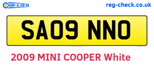 SA09NNO are the vehicle registration plates.