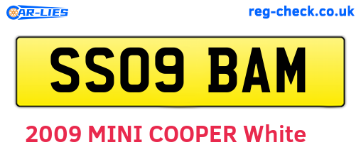 SS09BAM are the vehicle registration plates.