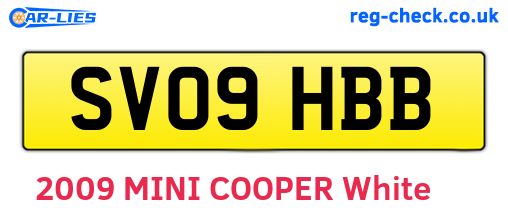 SV09HBB are the vehicle registration plates.