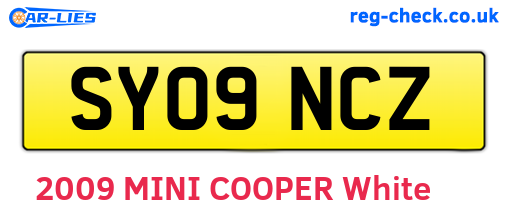 SY09NCZ are the vehicle registration plates.