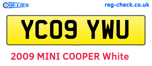 YC09YWU are the vehicle registration plates.