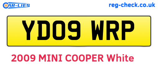 YD09WRP are the vehicle registration plates.