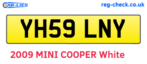YH59LNY are the vehicle registration plates.