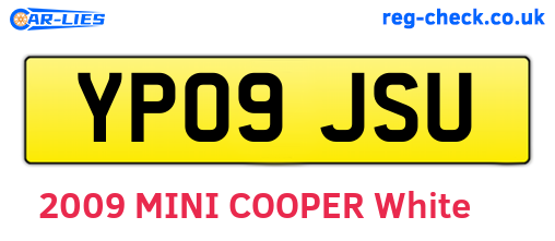 YP09JSU are the vehicle registration plates.