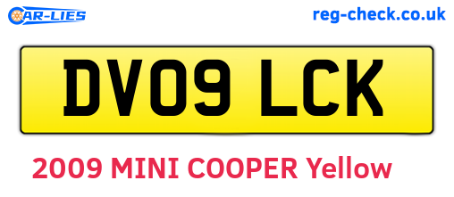 DV09LCK are the vehicle registration plates.