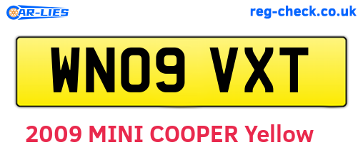 WN09VXT are the vehicle registration plates.