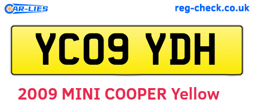 YC09YDH are the vehicle registration plates.