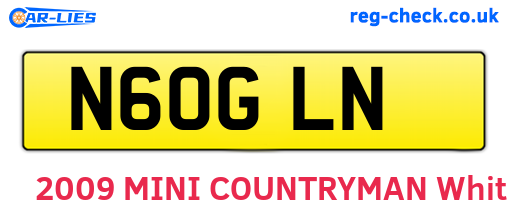 N60GLN are the vehicle registration plates.