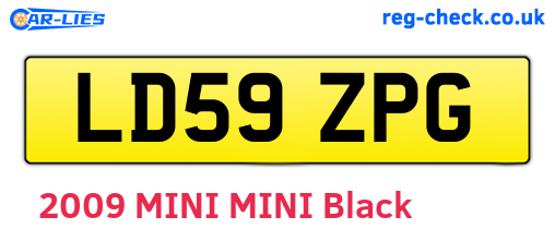 LD59ZPG are the vehicle registration plates.
