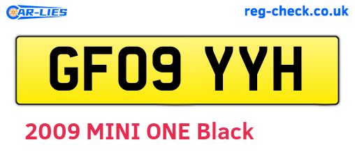 GF09YYH are the vehicle registration plates.