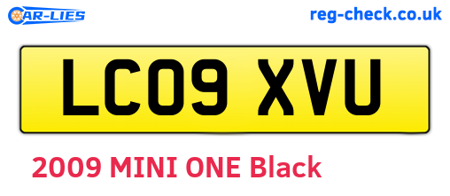 LC09XVU are the vehicle registration plates.