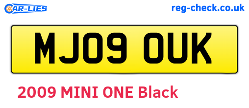 MJ09OUK are the vehicle registration plates.