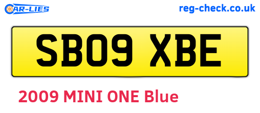 SB09XBE are the vehicle registration plates.