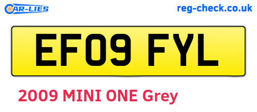 EF09FYL are the vehicle registration plates.