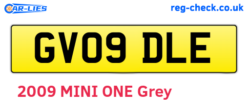 GV09DLE are the vehicle registration plates.