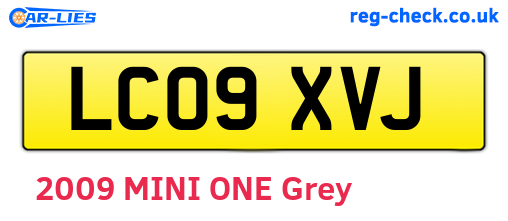 LC09XVJ are the vehicle registration plates.