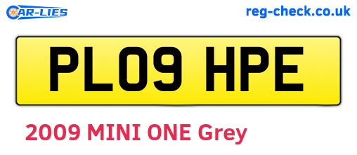 PL09HPE are the vehicle registration plates.