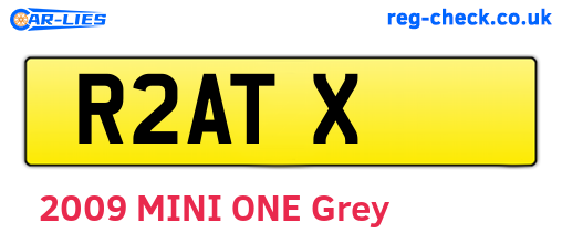 R2ATX are the vehicle registration plates.