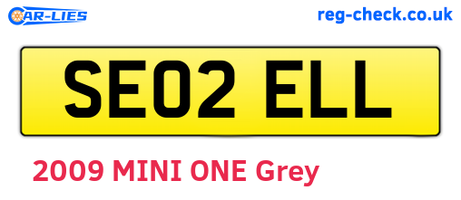 SE02ELL are the vehicle registration plates.