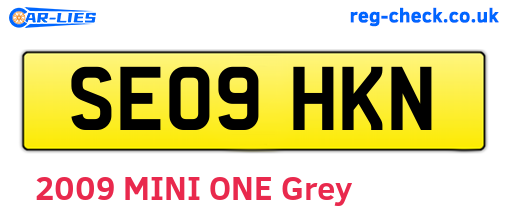 SE09HKN are the vehicle registration plates.