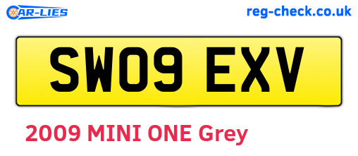 SW09EXV are the vehicle registration plates.