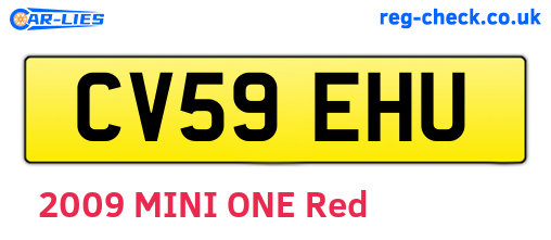 CV59EHU are the vehicle registration plates.