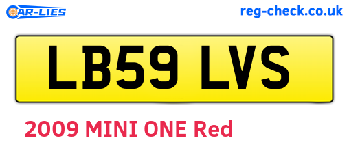 LB59LVS are the vehicle registration plates.