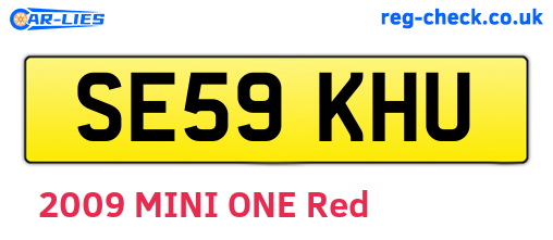 SE59KHU are the vehicle registration plates.