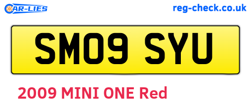 SM09SYU are the vehicle registration plates.