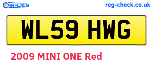 WL59HWG are the vehicle registration plates.