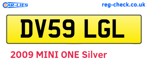 DV59LGL are the vehicle registration plates.