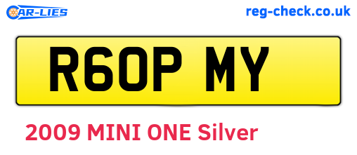 R60PMY are the vehicle registration plates.