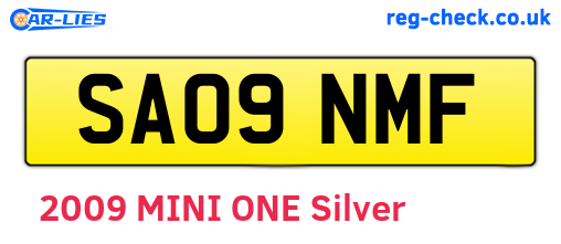 SA09NMF are the vehicle registration plates.
