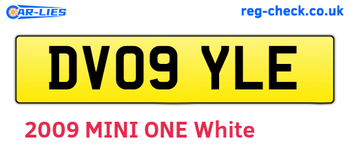 DV09YLE are the vehicle registration plates.