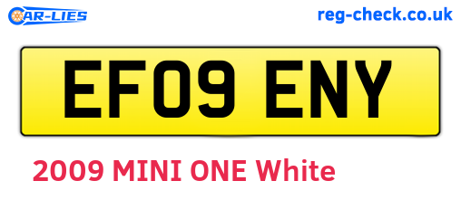 EF09ENY are the vehicle registration plates.